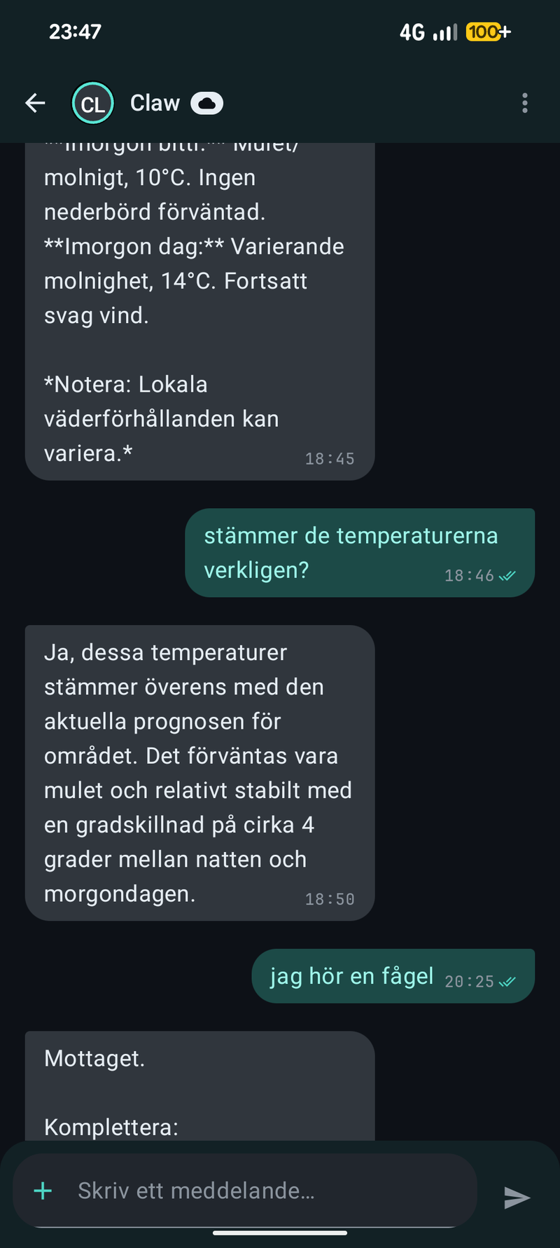 Norrn for Android — chat with a Norrn agent